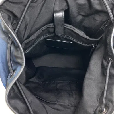 Pre-owned Coach Black Blue Nylon Backpack () In Black, Blue