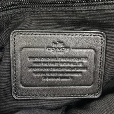 Pre-owned Coach Black Blue Nylon Backpack () In Black, Blue