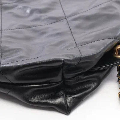Pre-owned Chanel Black Leather Backpack Handbag ()