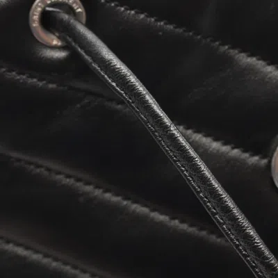 Pre-owned Saint Laurent Black Leather Backpack Handbag ()