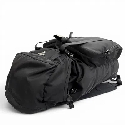 Pre-owned Prada Black Nylon Backpack ()