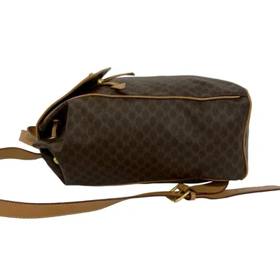 Pre-owned Celine Brown Pvc Leather Backpack ()