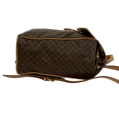 Pre-owned Celine Brown Pvc Leather Backpack ()