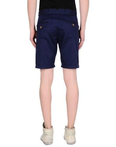 Shop Oliver Spencer Shorts & Bermuda In Dark Blue