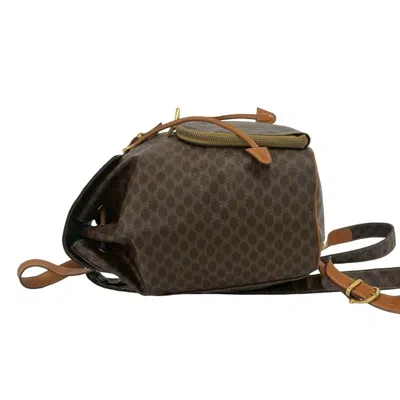 Pre-owned Celine Brown Pvc Leather Backpack ()