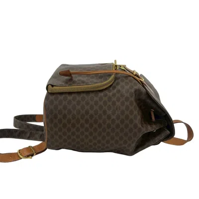 Pre-owned Celine Brown Pvc Leather Backpack ()
