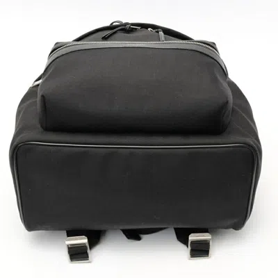 Pre-owned Saint Laurent Black Nylon Leather Backpack ()