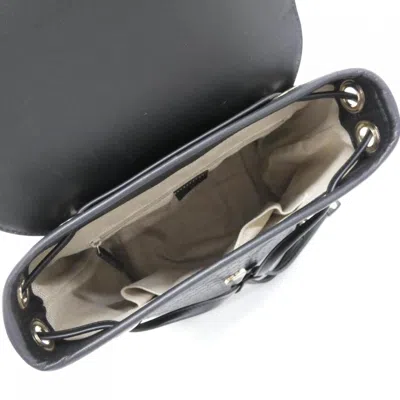Pre-owned Gucci Black Leather Backpack ()