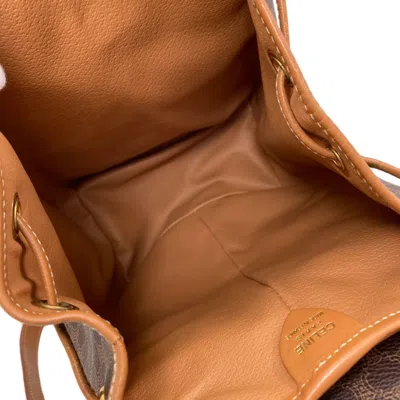 Pre-owned Celine Brown Pvc Backpack ()