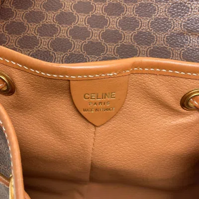 Pre-owned Celine Brown Pvc Backpack ()