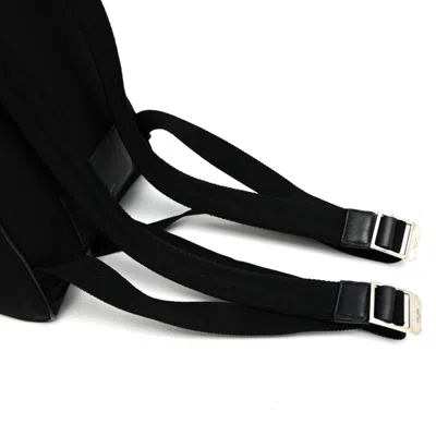 Pre-owned Saint Laurent Black Nylon Leather Backpack ()
