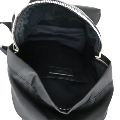 Pre-owned Saint Laurent Black Nylon Leather Backpack ()