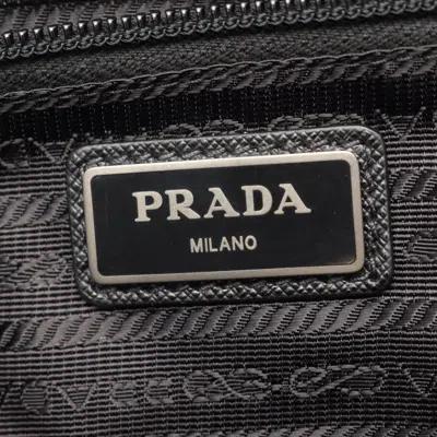 Pre-owned Prada Black Nylon Leather Backpack Handbag ()