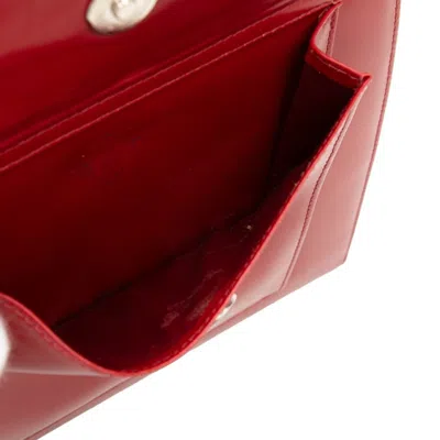 Pre-owned Saint Laurent Red Color Leather Backpack ()