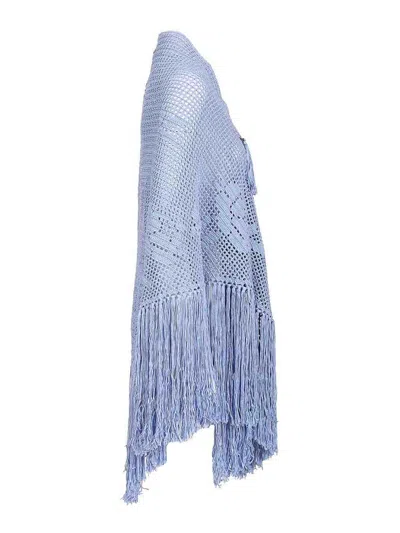 Chiara Is Rosa Shawl In Light Blue