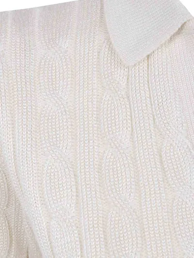 Ralph Lauren Sweater V Neck Pullover In White