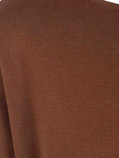 Ma'ry'ya Light Fold Back Coat In Brown