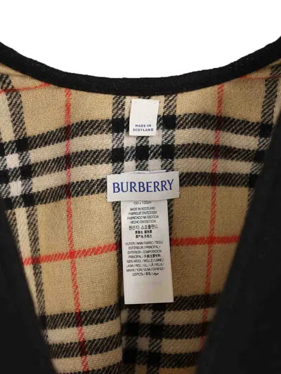 Burberry Reversible Cape In Black