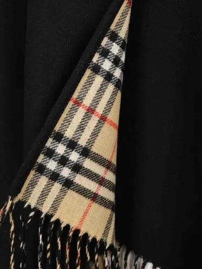 Burberry Reversible Cape In Black