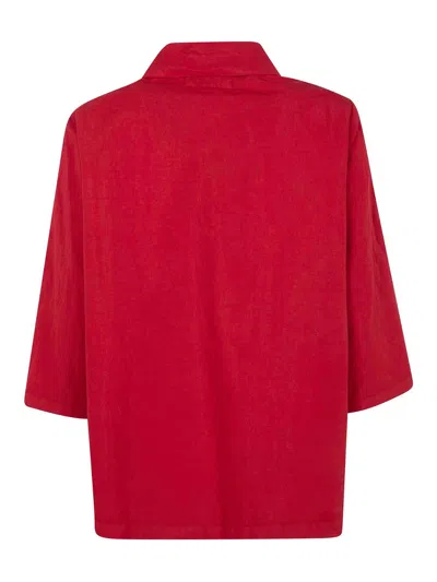 Labo.art Olivia Pulla Cotton Jacket In Red