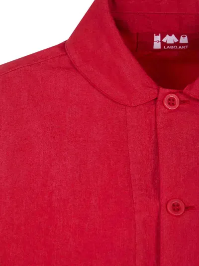 Labo.art Olivia Pulla Cotton Jacket In Red