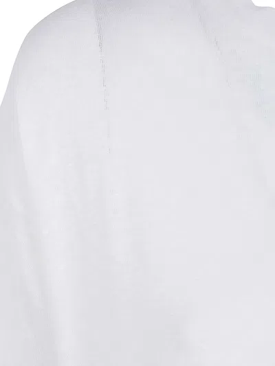 Ma'ry'ya Lino Stretch T-shirt In White