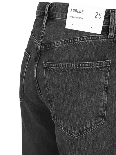 Agolde Low Curve Jeans In Black