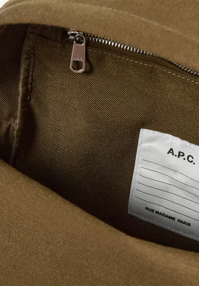 A.p.c. Logo-print Backpack In Blue