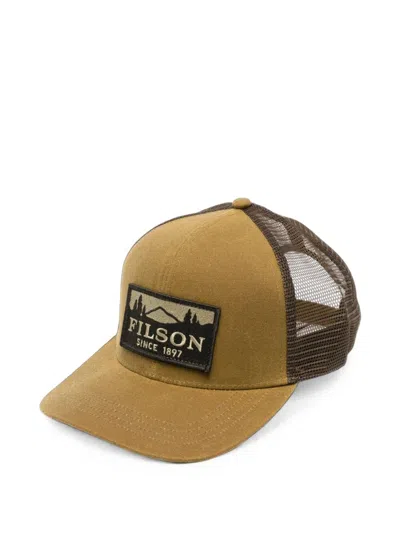 Filson Logo-patch Mesh-panel Cap In Yellow