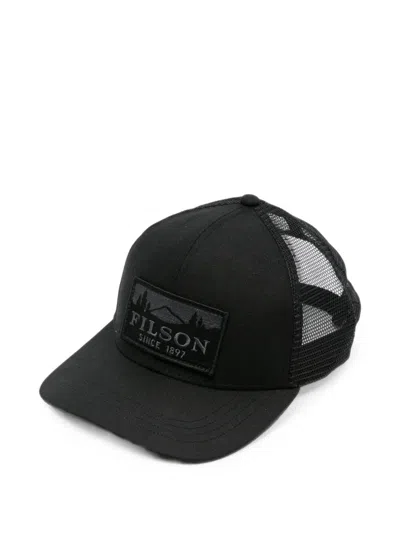 Filson Logo-patch Mesh-panel Cap In Red