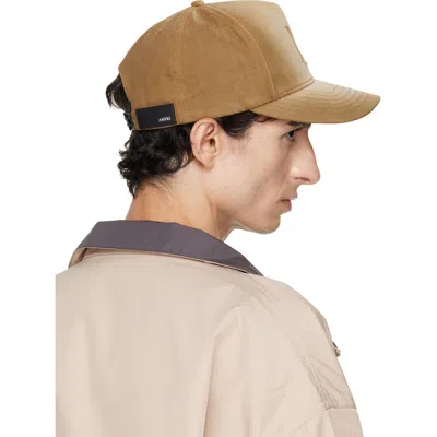 Amiri Beige Ma Script Baseball Cap In Hazel