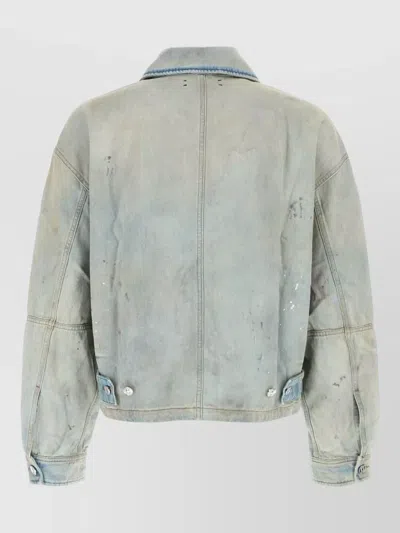 Amiri Denim Work Jacket In Blue