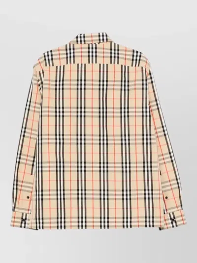 Burberry Check-pattern Zip-fastening Overshirt In Multi