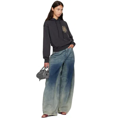 Diesel High-rise Wide Barrel Jeans In Blue
