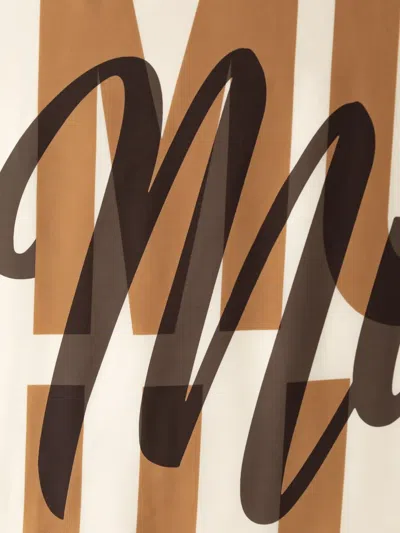 Moschino Logo-print Silk Scarf In Pattern