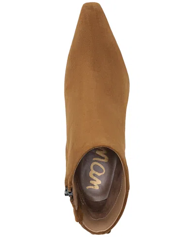 Sam Edelman Saige Bootie In Warm Nutmeg Suede