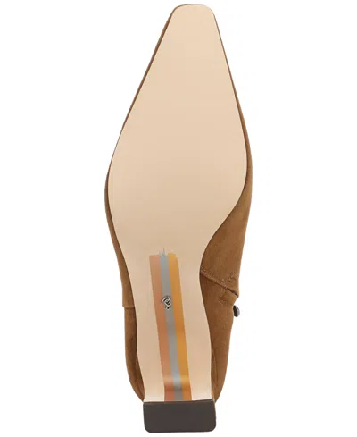 Sam Edelman Saige Bootie In Warm Nutmeg Suede