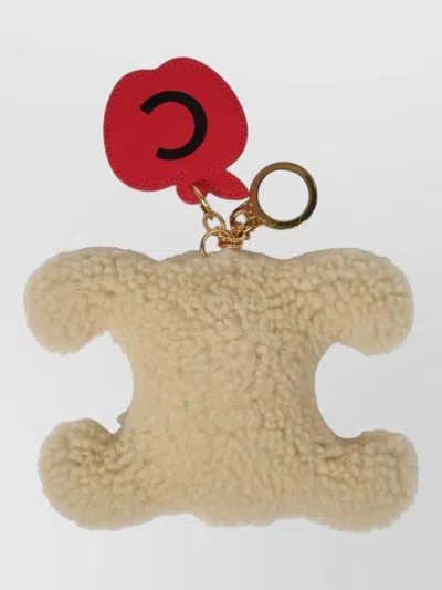 Celine Shearling Keychain