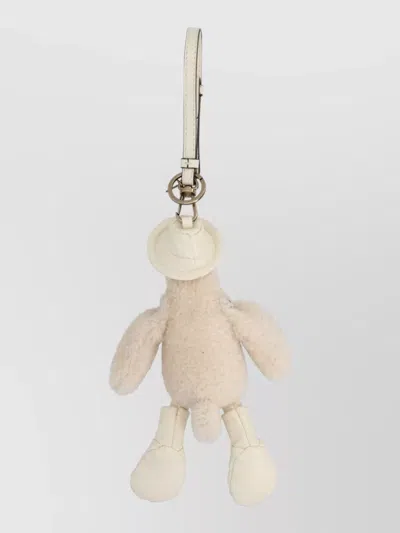 Moncler Key Chain Woman Color Ivory In White