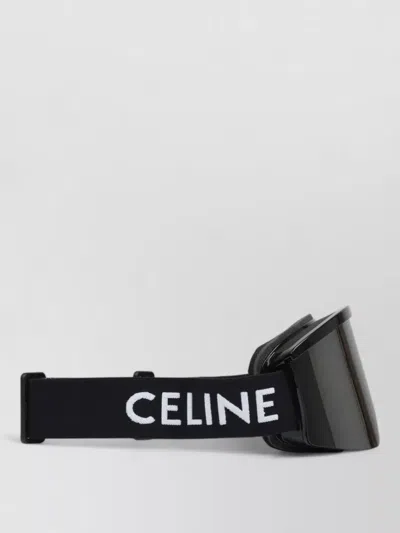 Celine Logo Ski Goggles In Black