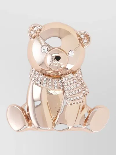Max Mara Rhinestone Brooch In Multi