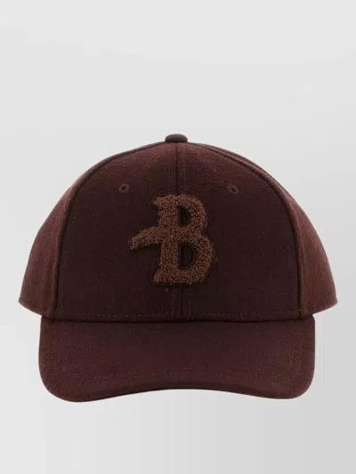 Ballantyne Monogram Patch Cap In Brown