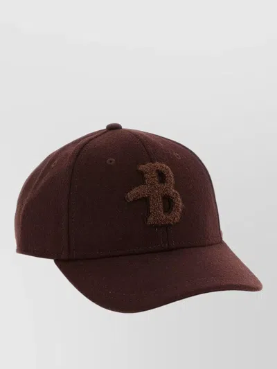 Ballantyne Monogram Patch Cap In Brown