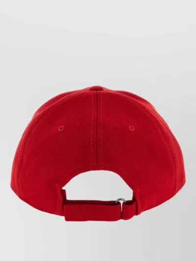 Ballantyne Baseball Cap With Monogram Patch In Red