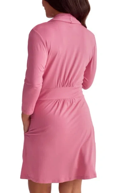 Fleur't Iconic Short Robe In Pink