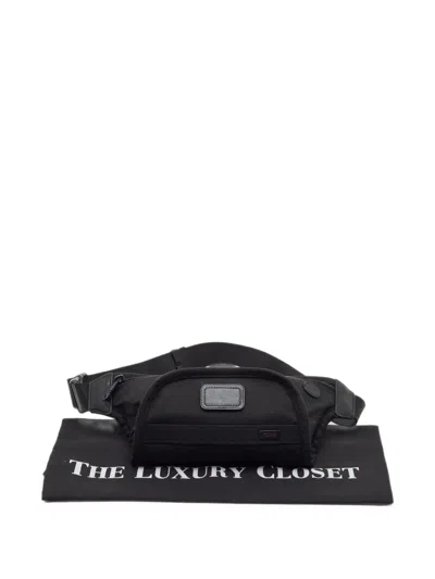 Pre-owned Tumi Canvas Belt Bag In Black