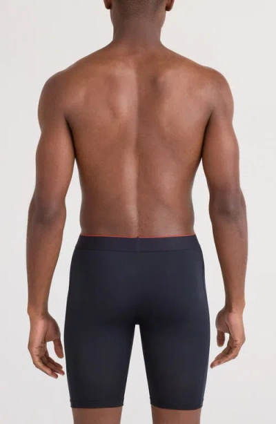 Saxx Assorted 2-pack Multi-sport Mesh Long Boxer Briefs In Black