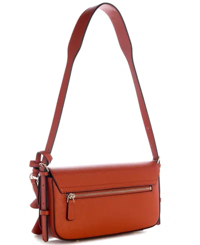 Guess Danielle Flap Small Shoulder Handbag In Ginger