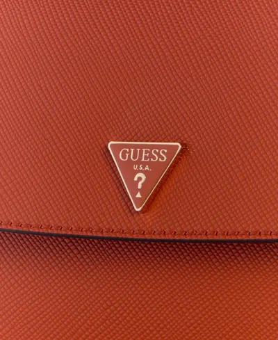 Guess Danielle Flap Small Shoulder Handbag In Ginger