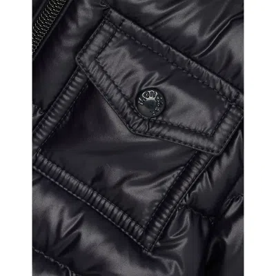 Moncler Long-sleeved Down Jacket In Black